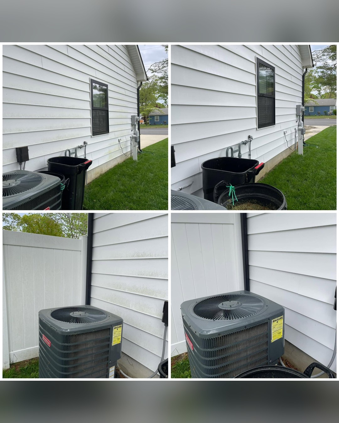 White siding cleanup