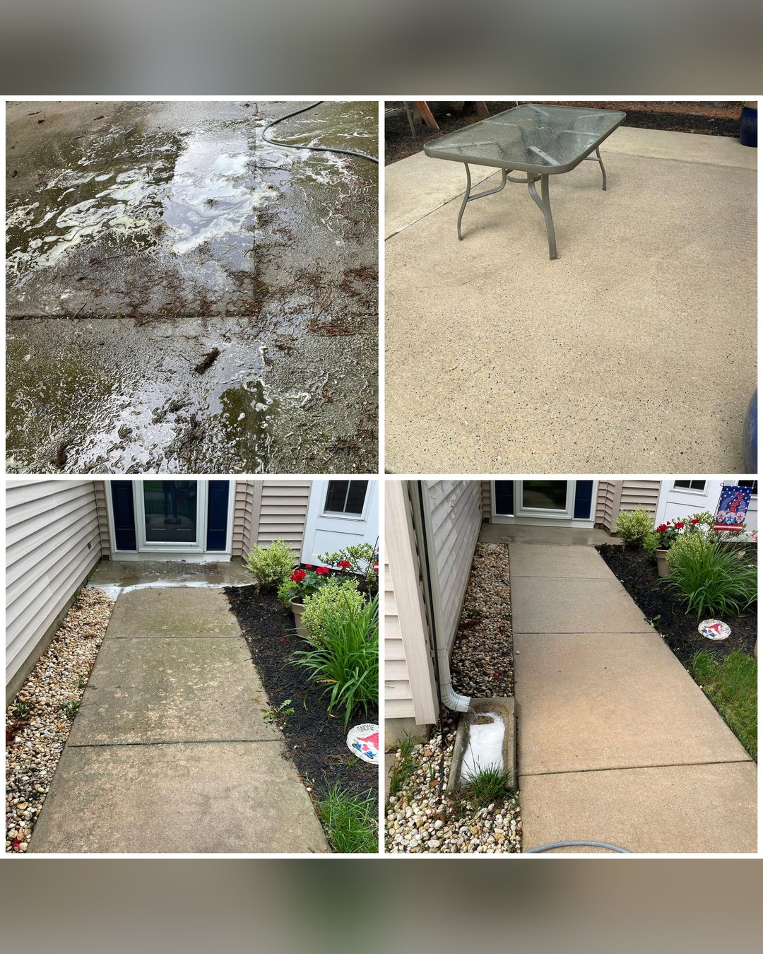 Patio and entry walk
