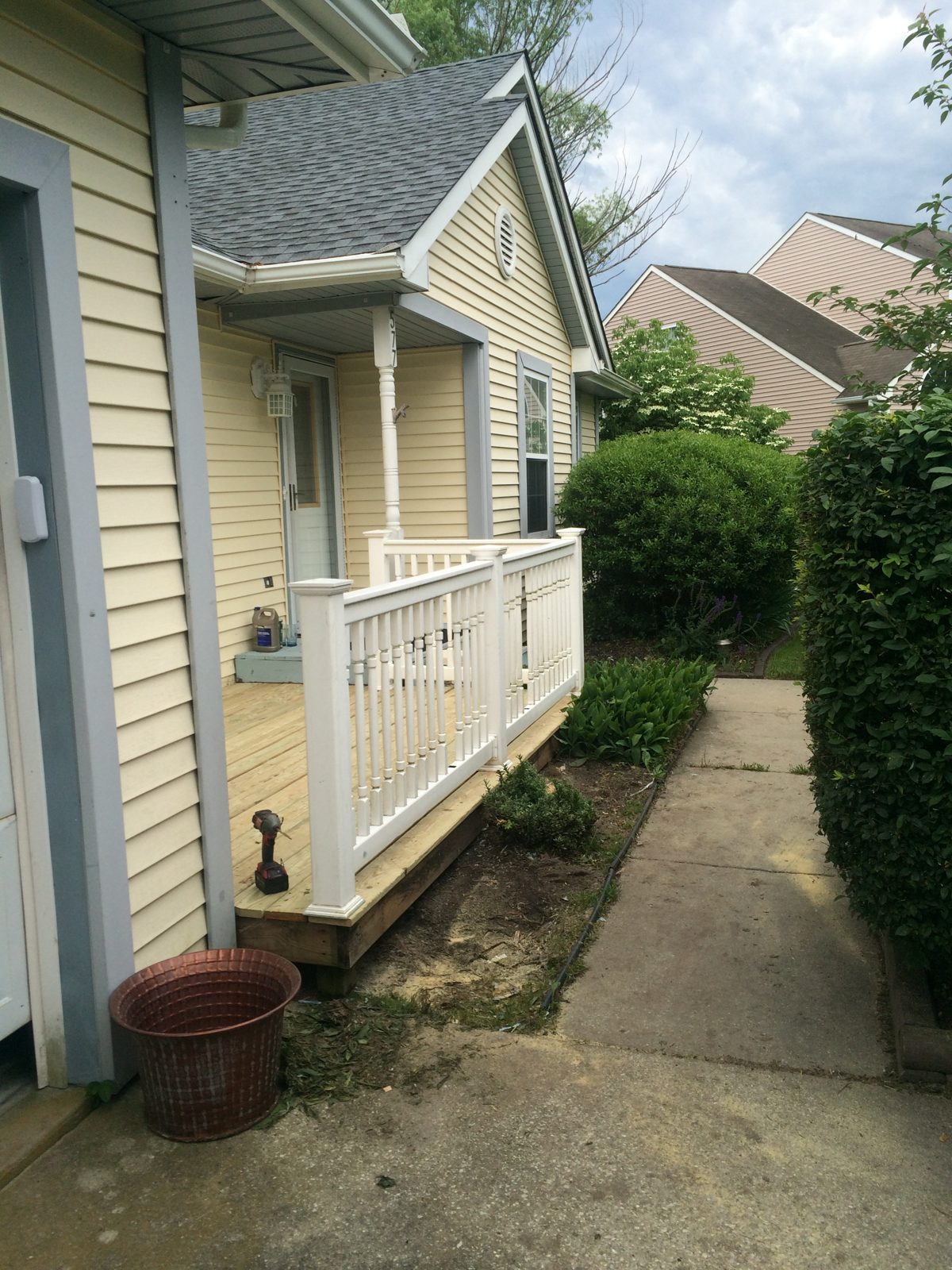 Vinyl Railings — real job by Jack