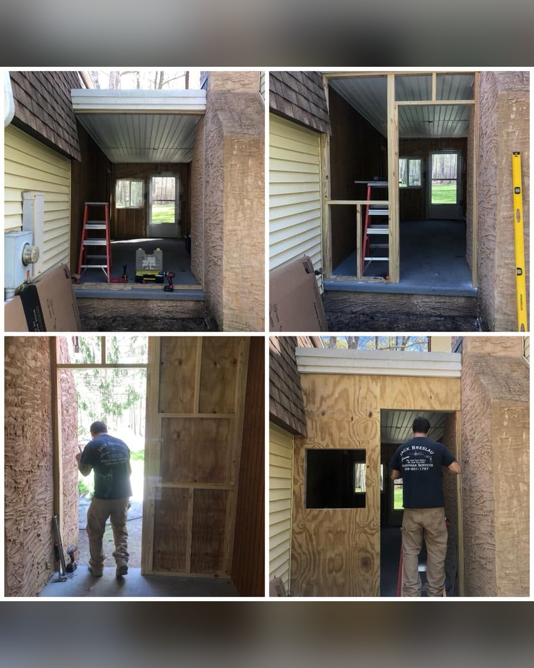 Doorway framing rebuild
