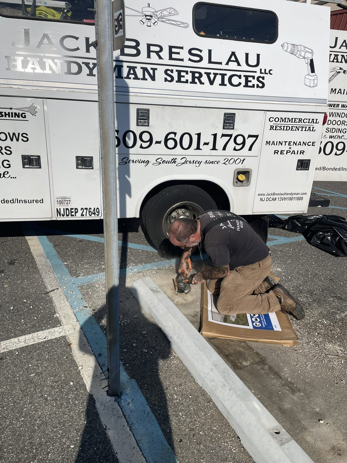 Parking lot maintenance